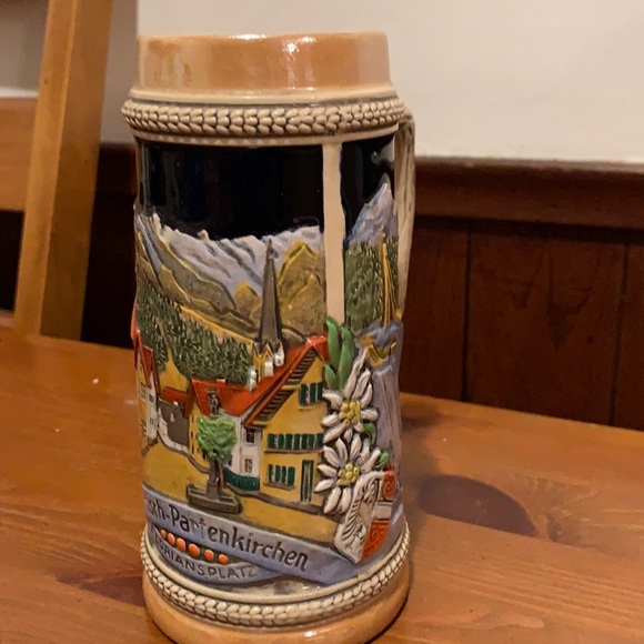 Vintage German gerzit gerz stoneware beer mug - Picture 4 of 8